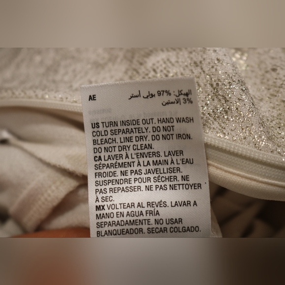 Womens Metallic Mini Sheath Dress - Picture 9 of 9